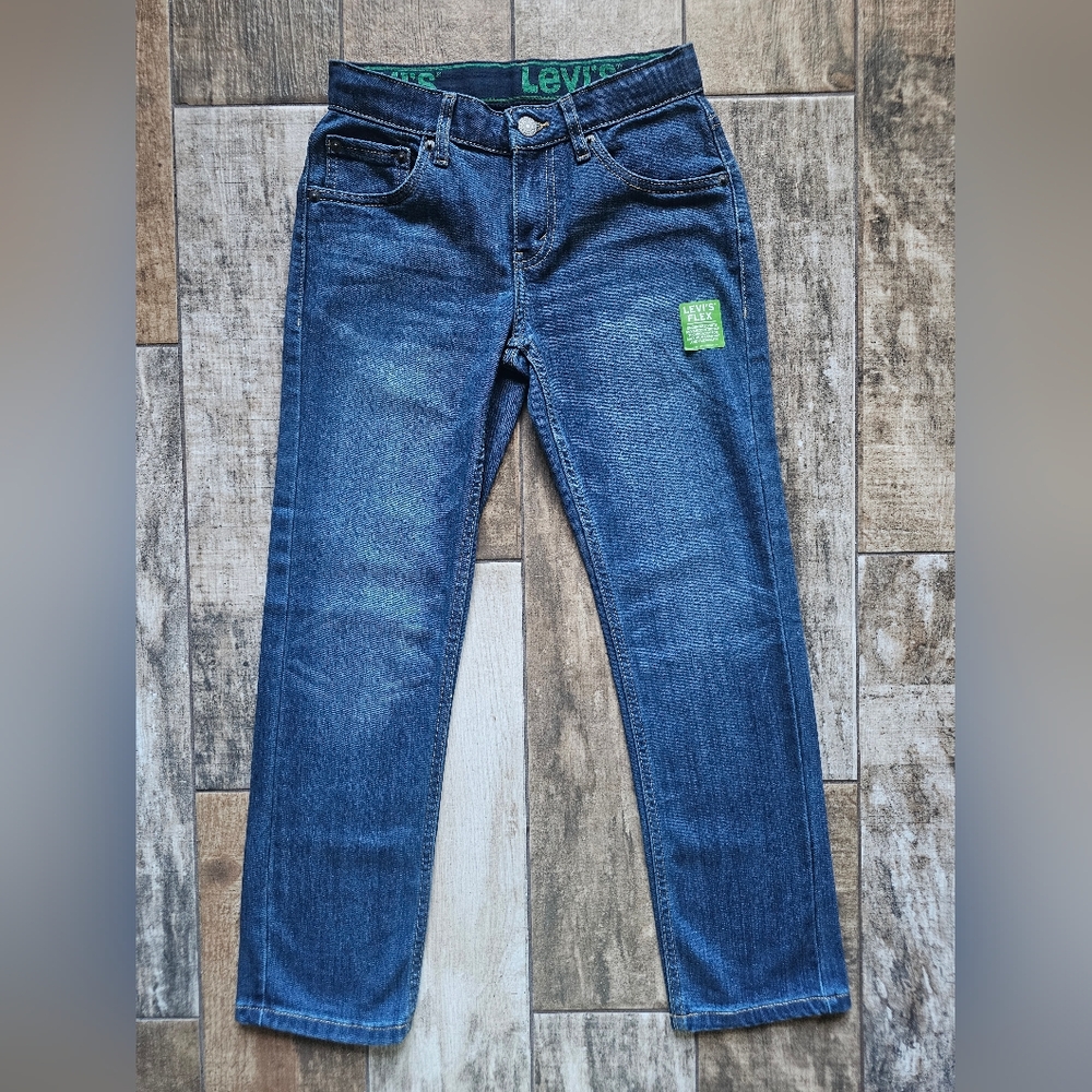 Levi’s Boys 511 Slim Jeans Size 10 NWOT Flex Stretch Dark Wash Cool Kid